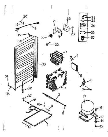 Unit and automatic defrost parts