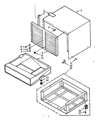 Dehumidifier cabinet parts