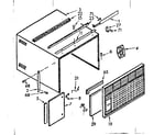 Kenmore 10671054 cabinet parts diagram