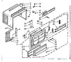 Kenmore 10671093 cabinet parts diagram