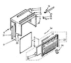 Kenmore 10671122 cabinet parts diagram