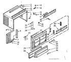 Kenmore 10671151 cabinet parts diagram