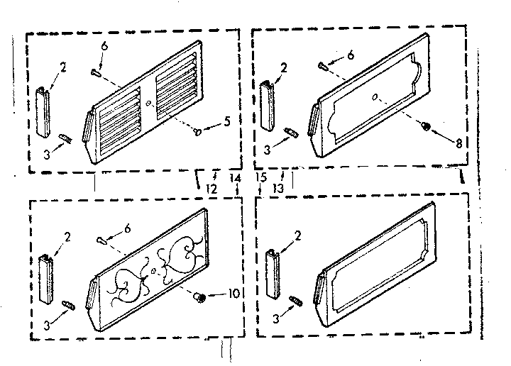 Accessory decorator panel kit parts