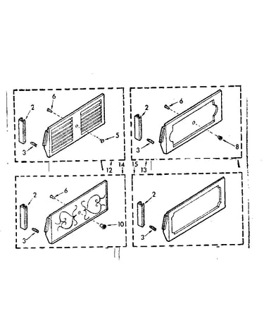 Accessory decorator panel kit parts