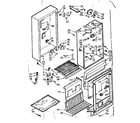 Kenmore 106722140 freezer cabinet parts diagram
