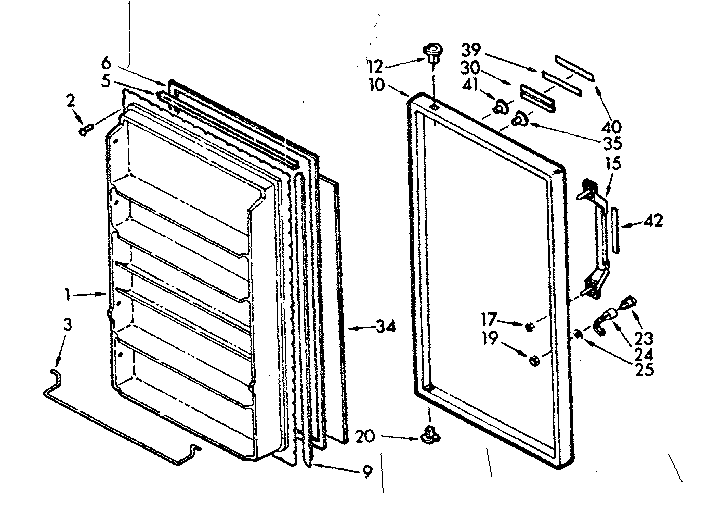 Freezer door parts