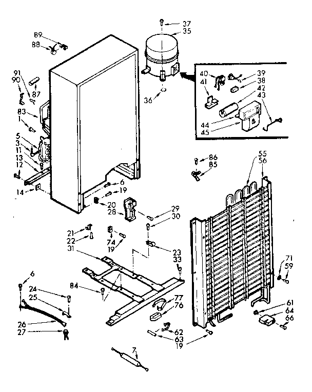 Freezer unit parts