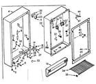 Kenmore 106722190 cabinet parts diagram