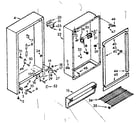 Kenmore 106722200 freezer cabinet parts diagram