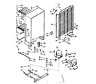 Kenmore 106722200 freezer unit parts diagram