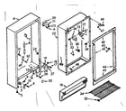 Kenmore 106722201 cabinet parts diagram