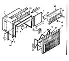 Kenmore 10672601 cabinet parts diagram