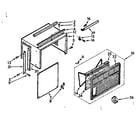 Kenmore 10673120 cabinet parts diagram