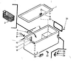 Kenmore 198712611 cabinet parts diagram