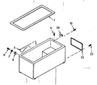 Kenmore 198713200 cabinet parts diagram