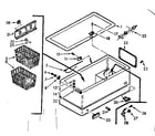 Kenmore 198713470 cabinet parts diagram