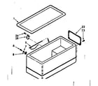 Kenmore 198713600 cabinet parts diagram