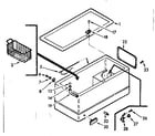Kenmore 198713610 cabinet parts diagram