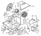 Kenmore 25371251 electrical system & air handling parts diagram