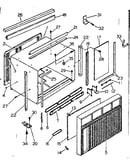 Cabinet and front parts