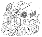 Kenmore 25371291 electrical system & air handling parts diagram