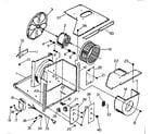 Kenmore 25371451 electrical system & air handling parts diagram