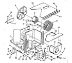 Kenmore 25372160 electric system & air handling parts diagram