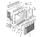Kenmore 25372870 cabinet and front parts diagram