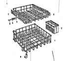 Kenmore 587720210 rack assemblies diagram