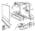 Kenmore 587720210 door & access panel details diagram