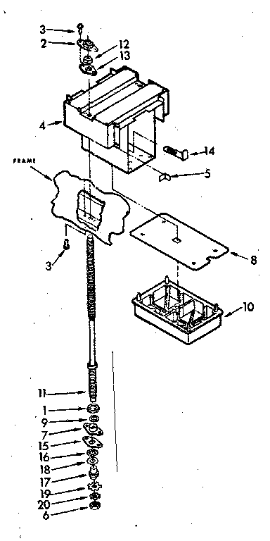 POWER SCREW AND RAM ASSEMBLY