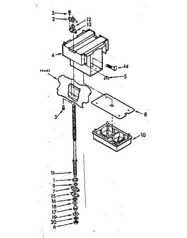 Power screw and ram assembly