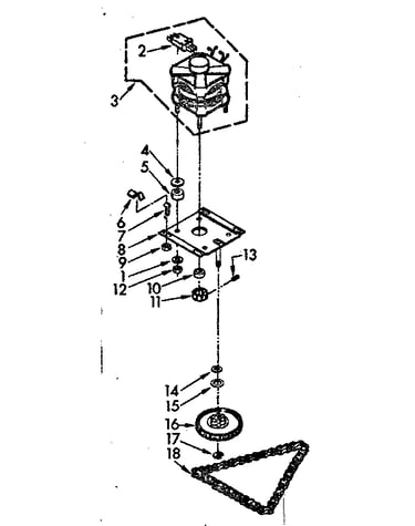 Motor and drive assembly