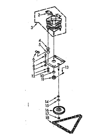 Motor and drive assembly