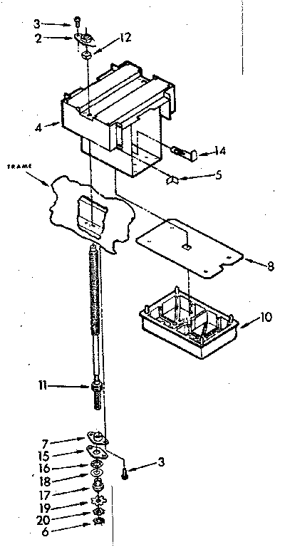 Power screw and ram assembly