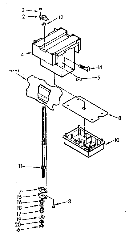 POWER SCREW AND RAM ASSEMBLY