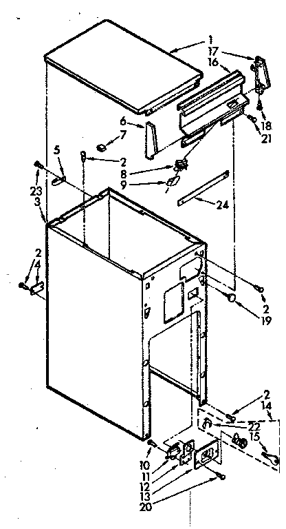 CABINET AND CONTROL ASSEMBLY