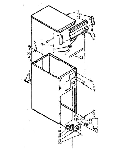 Cabinet and control assembly