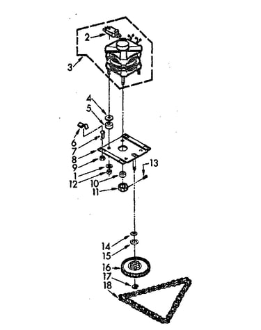 Motor and drive assembly