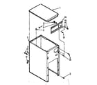 Kenmore 6657342300 cabinet & control assembly diagram
