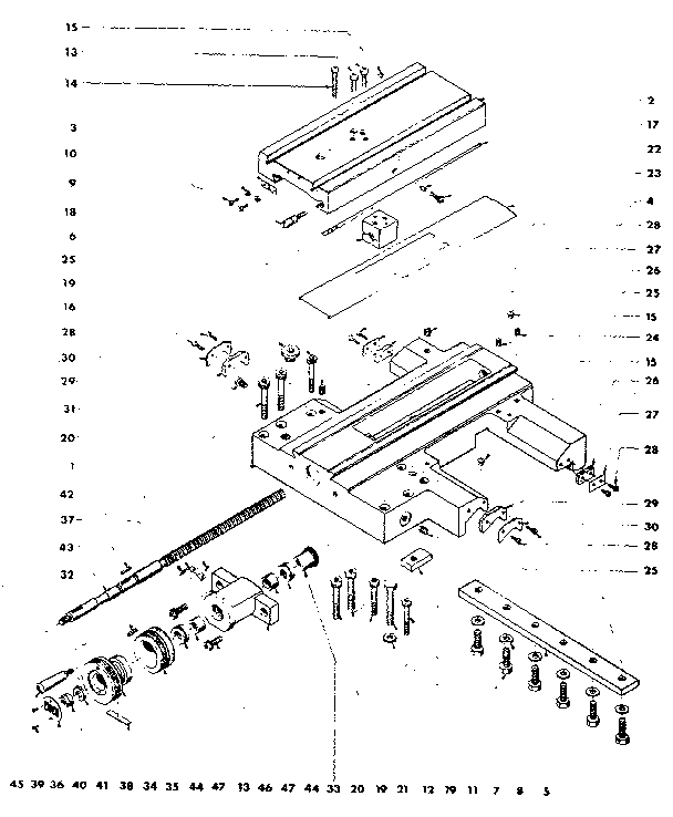 SLIDE TABLE ASSEMBLY