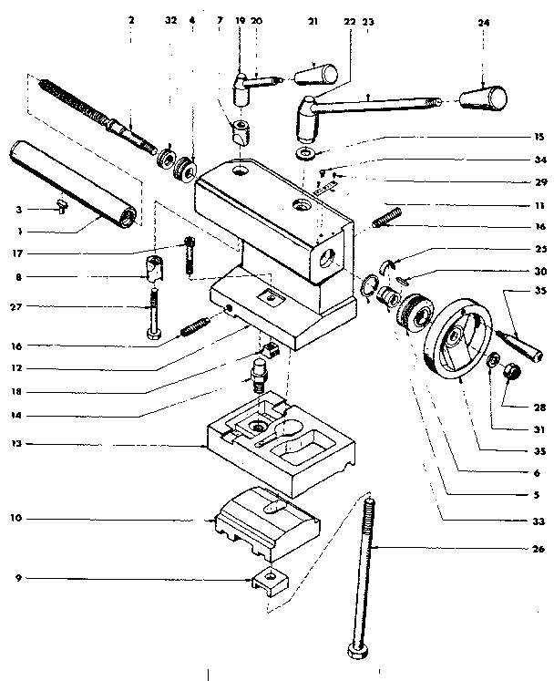 TAILSTOCK BARREL ASSEMBLY