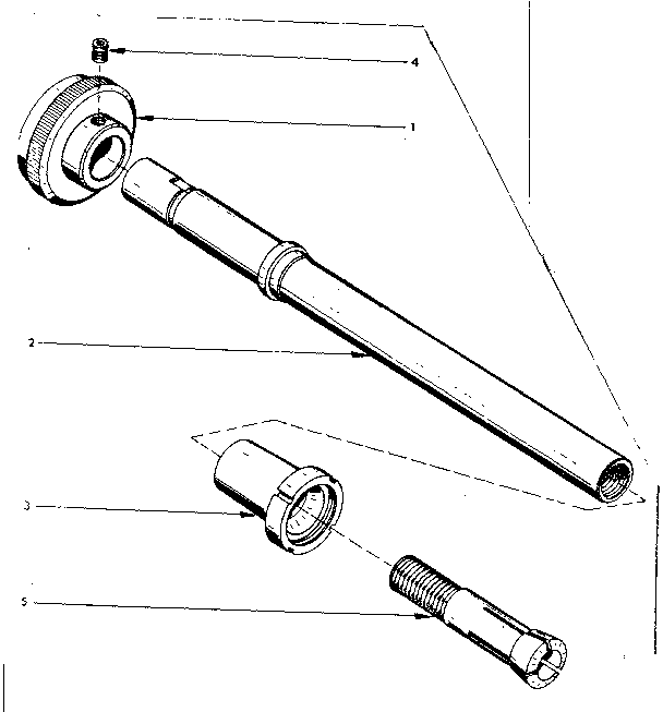 HANDWHEEL AND DRAW BAR ASSEMBLY