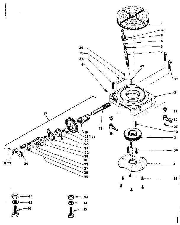 Worm shaft assembly