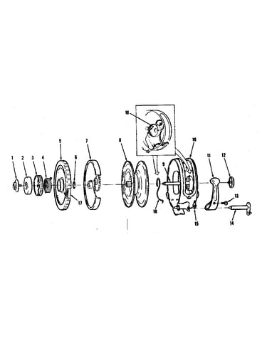 Fly reel assembly