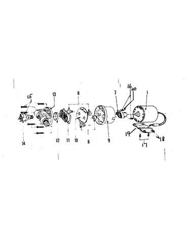 Motor and pump assembly
