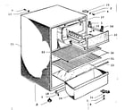 Kenmore 11773850 cabinet parts diagram