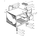 Kenmore 84573842 cabinet parts diagram