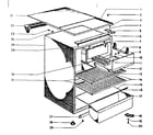 Kenmore 8457386 cabinet parts diagram