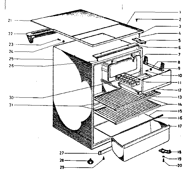 Cabinet parts